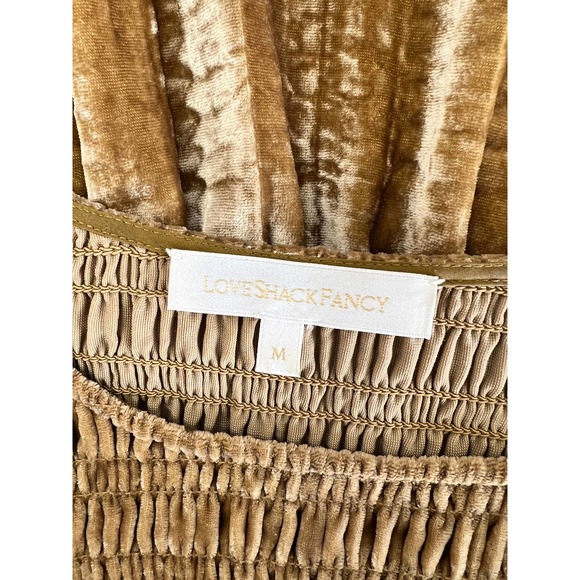 Loveshackfancy Scarlett Smocked Velvet Mini Dress - Picture 8 of 10